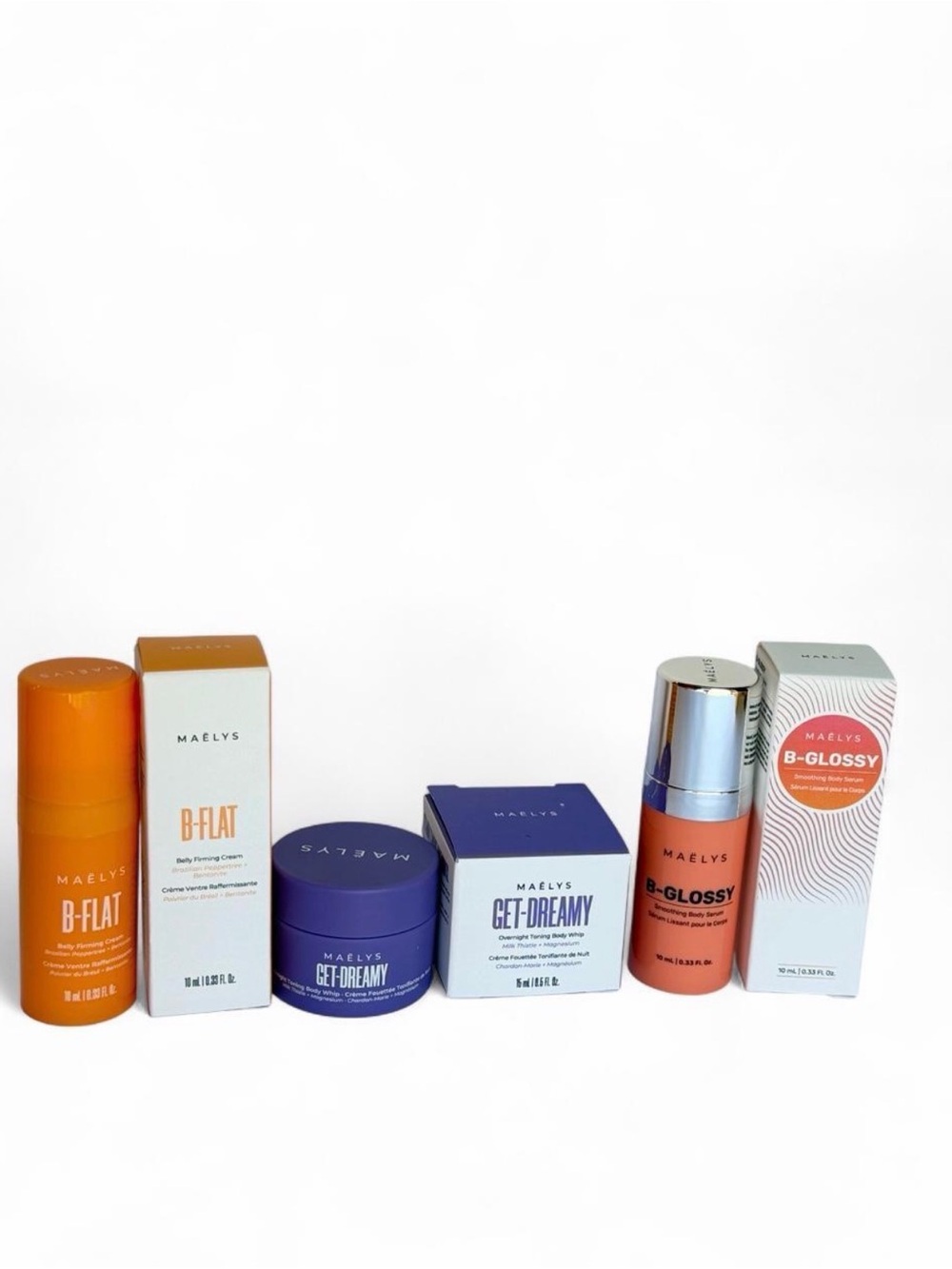 Maelys B-Glossy + B-Flat + Get-Dreamy Skincare Set — Brand New Travel size